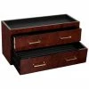 WOLF Meridian 2-Drawer Valet, Charging Station & Pen Box Home Jewelry Boxes & Watch Winders