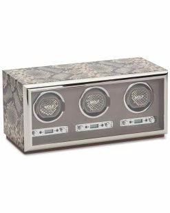 WOLF Exotic Triple Winder Home Jewelry Boxes & Watch Winders