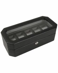 WOLF Windsor 5pc Watch Box Home Jewelry Boxes & Watch Winders