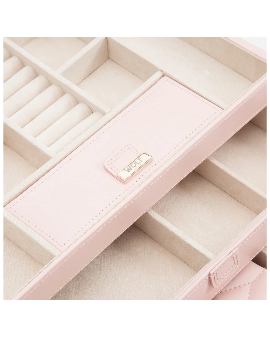 WOLF Caroline Medium Leather Jewelry Case Home Jewelry Boxes & Watch Winders - Image 5