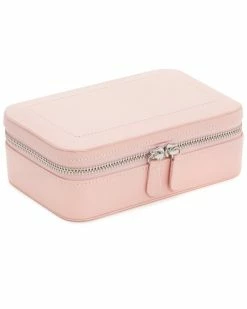 WOLF Sophia Leather Zip Case Home Jewelry Boxes & Watch Winders