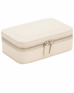 WOLF Sophia Leather Zip Case Home Jewelry Boxes & Watch Winders