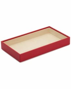 WOLF Vault 2in Deep Tray Red Home Jewelry Boxes & Watch Winders