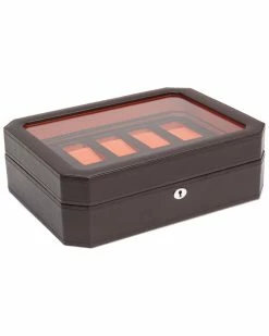 WOLF Windsor 10pc Watch Box Home Jewelry Boxes & Watch Winders