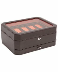 WOLF Windsor 10pc Watch Box Home Jewelry Boxes & Watch Winders