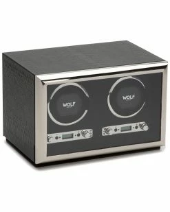 WOLF Exotic Double Winder Home Jewelry Boxes & Watch Winders