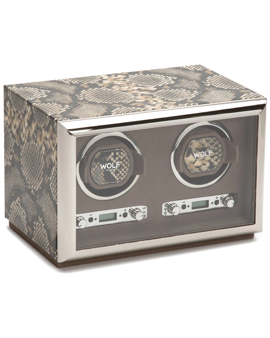 WOLF Exotic Double Winder Home Jewelry Boxes & Watch Winders