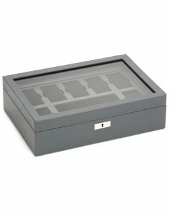WOLF Howard Leather Watch Box Home Jewelry Boxes & Watch Winders